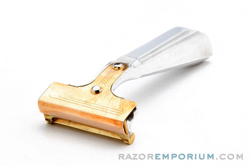 1940-41 Schick Type F New Improved Art Deco Injector Razor