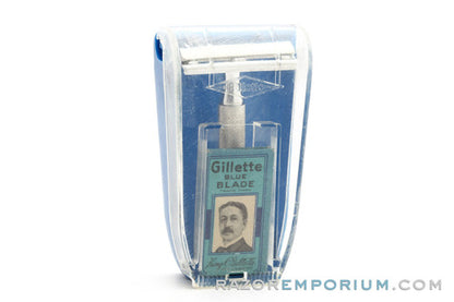 1960s Gillette Ball End Tech Double Edge Safety Razor Set  - Made in England