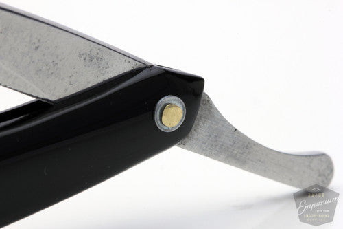 9/16'' Klas Tornblom Faux Frameback Black Diamond Acrylic Straight Razor