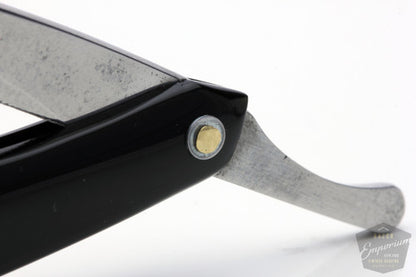 9/16'' Klas Tornblom Faux Frameback Black Diamond Acrylic Straight Razor