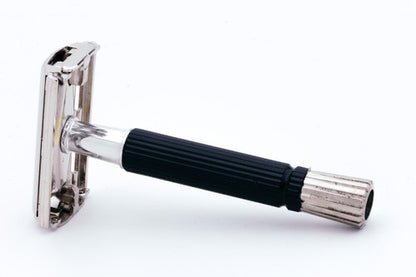 1969 Gillette Black Handle Super Speed DE Safety Razor - O4