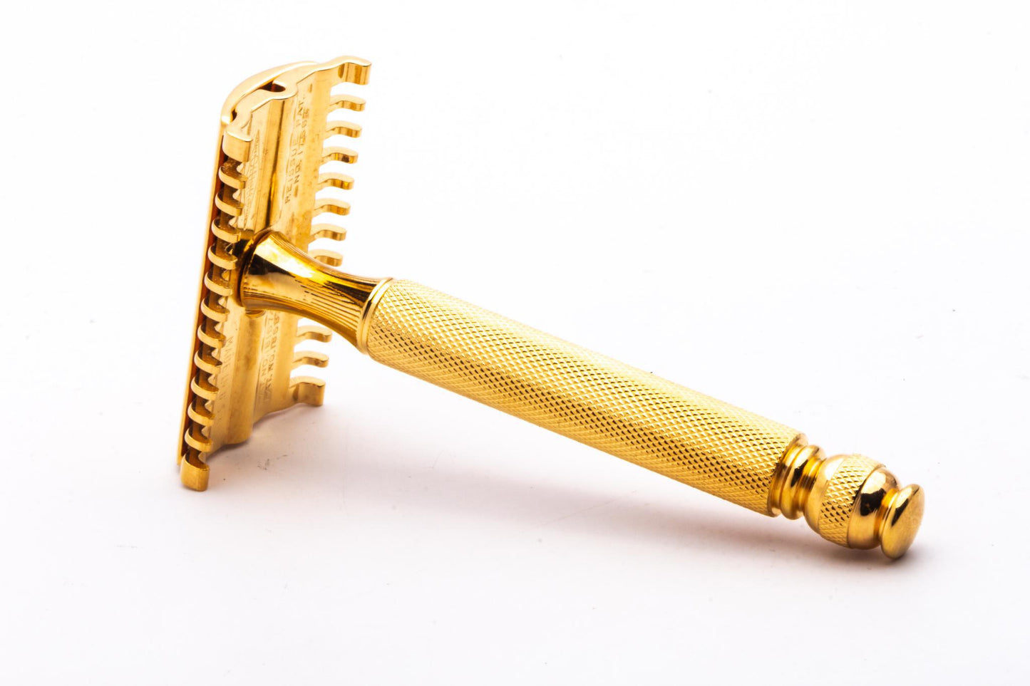 1930's Gillette NEW Long Comb Ball End Double Edge Safety Razor Set  | 24k Gold Revamp