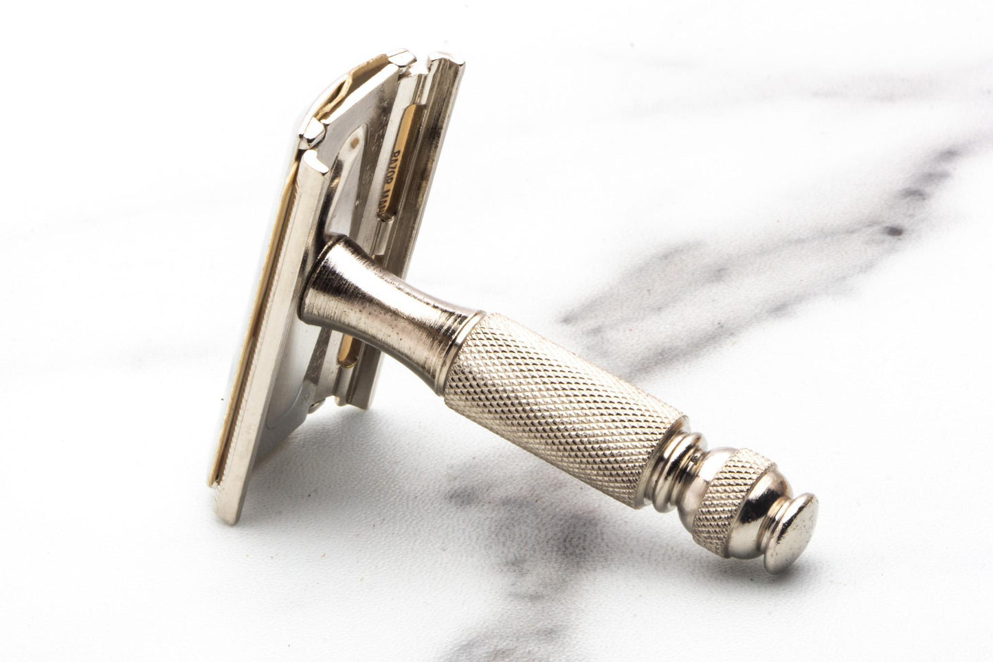 1965 K2 Gillette Tech Travel Double Edge Safety Razor Set | Original Condition