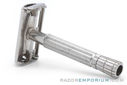 1955 Gillette Flare Tip Super Speed DE Safety Razor Factory Nickel Revamp | Made in Mexico