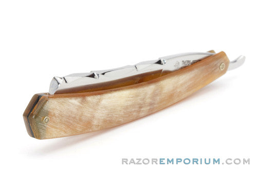 11/16" Thiers-Issard Hollow Ground Blonde Horn Straight Razor