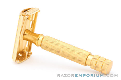 1950's Gillette Gold Light Duty Aluminum Rocket Safety Razor | Made in England