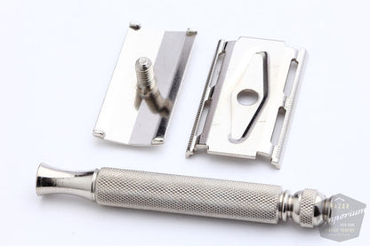 Gillette 1965 Red Cross Ball End Tech Safety Razor Set