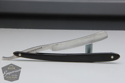 7/16" Hollow Grind Straight Razor w/ Black Horn Scales