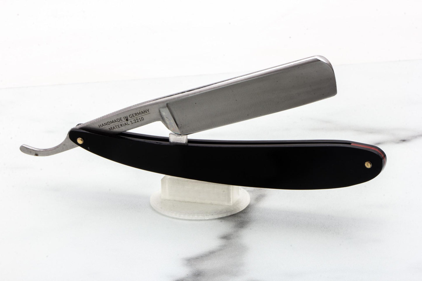 5/8" Restored Dovo Solingen Straight Razor With Red Wedge Accent