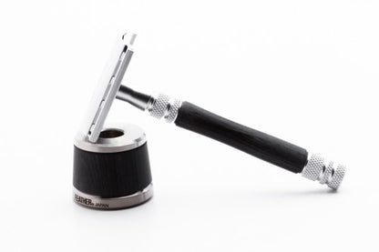 Feather Wood Handle Stainless Double Edge Razor