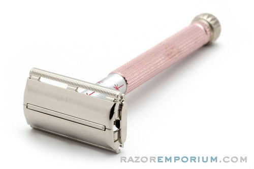 1965 Gillette K1 Pink Star Lady Gillette Double Edge Safety Razor
