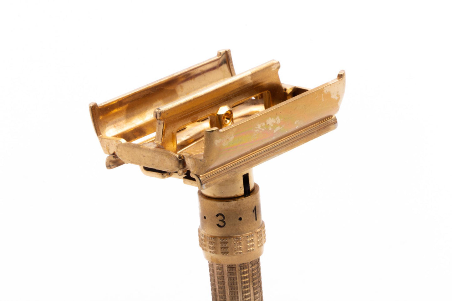 1965 K3 Gillette Gold Slim Adjustable Double Edge Safety Razor | Original Condition