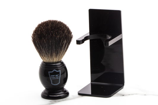 Parker | Pure Badger Brush with Black Stand - Pre-Owned