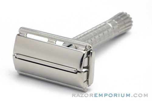 1954 Gillette TTO  Flare Tip DE Safety Razor | Factory Nickel Revamp