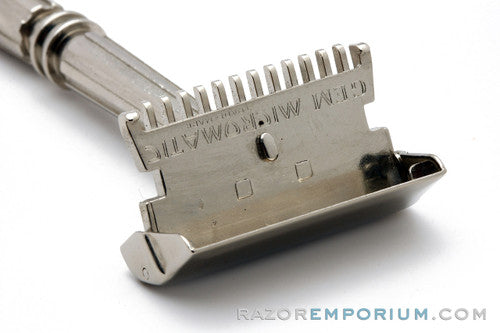 1930s Gem Micromatic T.T.O. Single Edge Safety Razor Factory Nickel Revamp