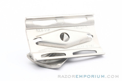 1939-1947 Gillette Tech Cap & Guard | Satin Nickel Revamp - Universally Threaded
