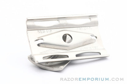 1939-1947 Gillette Tech Cap & Guard | Satin Nickel Revamp - Universally Threaded