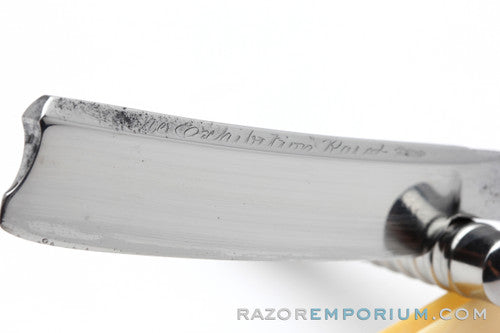 1800's CD Smith Straight Razor with Ivory Scales | England