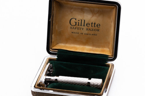 1950's Gillette British Aristocrat No 66 Safety Razor in Case