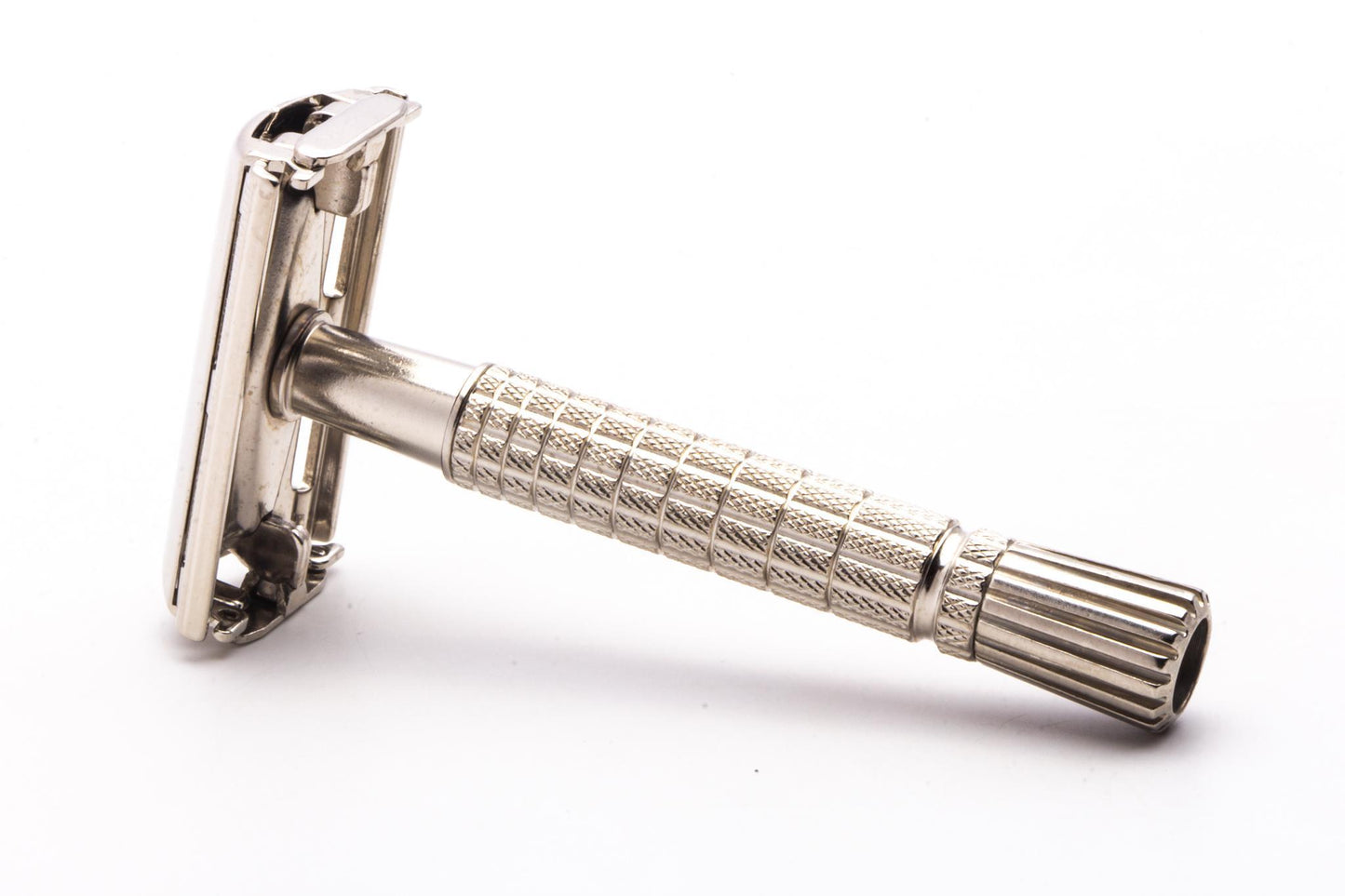 1966 L3 Gillette Flare Tip DE Super Speed Safety Razor  | Factory Nickel Revamp