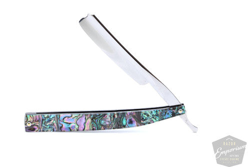 5/8'' Klas Tornblom X Mas Faux Frameback Mother of Pearl Faux Straight Razor