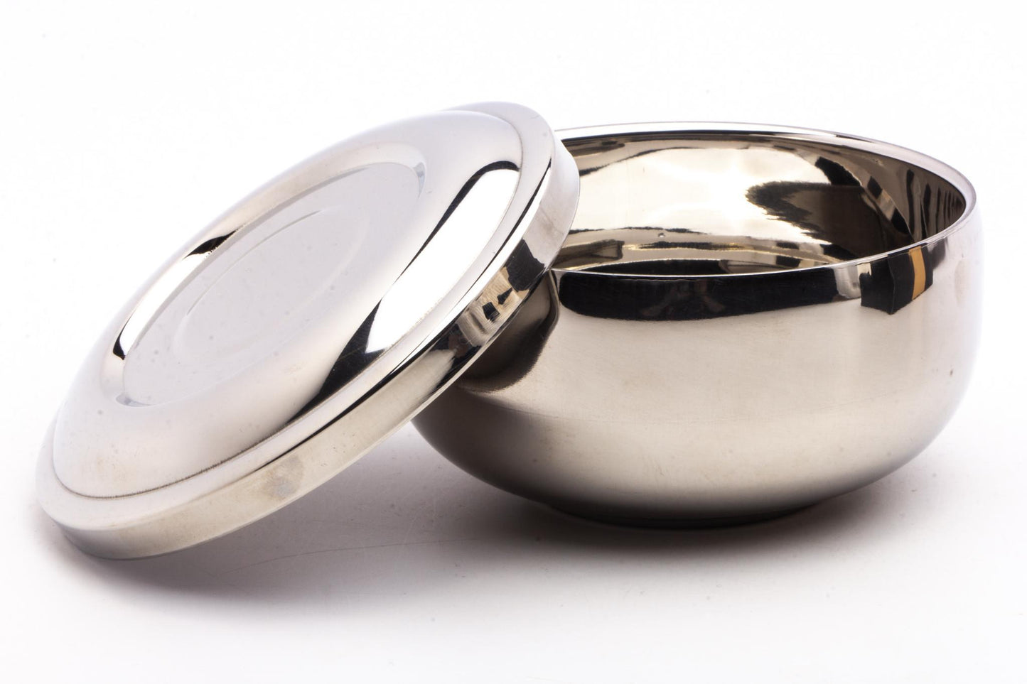 QShave | Stainless Steel Shaving Bowl with Lid