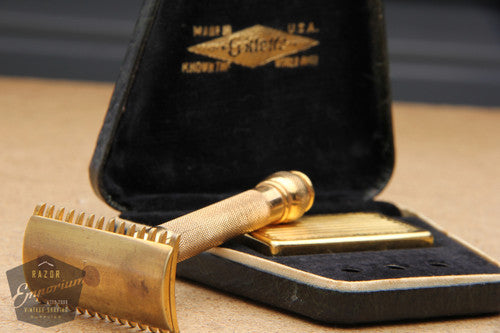 Trapezoidal Razor Gillette 1920's Old Type DE Safety Razor - Trapezoidal Presentation Ca ...