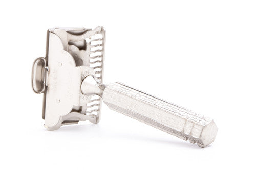1930's British Made Ever Ready Chain Handle Style SE Safety Razor | Nickel Revamp