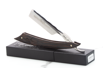 6/8" Ralf Aust American Point Straight Razor With Wenge Wood Scales