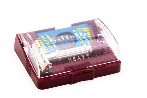 1959 Gillette Heavy Red Tip DE Super Speed with Case E1