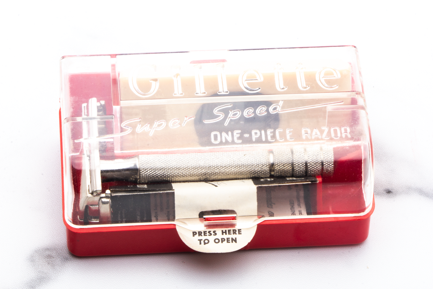 Gillette Gift Set With Super Speed One Piece Razor Set | New Old Stock