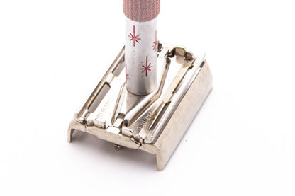 1965 Gillette K2 Pink Star Lady Gillette Double Edge Safety Razor