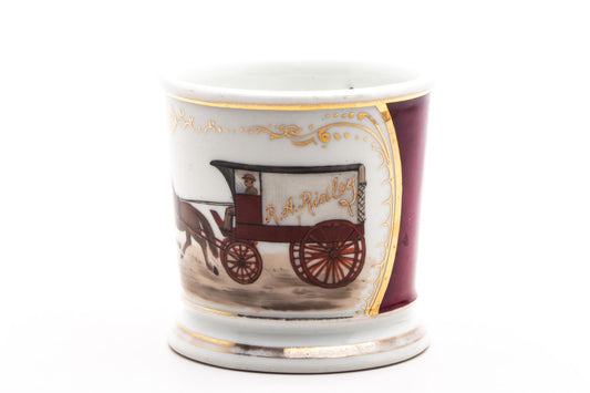Vintage Hand Painted R.A Ridley Shaving Mug