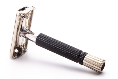 1966 L4 Gillette Black Handle DE Super Speed Safety Razor | Original Condition
