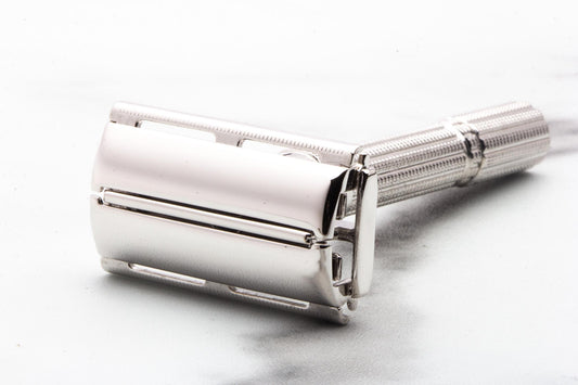 1962 H2 Gillette Slim Adjustable TTO Double Edge Safety Razor | Rhodium Revamp