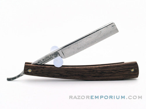 4/8" W.L. Buck Co. "Ruf Nek" Straight Razor w/ Black Walnut Scales | Germany