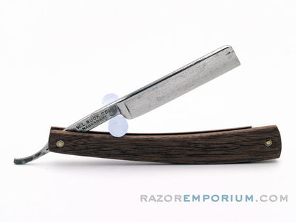 4/8" W.L. Buck Co. "Ruf Nek" Straight Razor w/ Black Walnut Scales | Germany