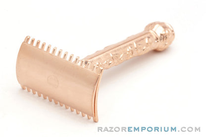 1910 Gillette ABC Pocket Edition Floral Handle Rose Gold Revamp