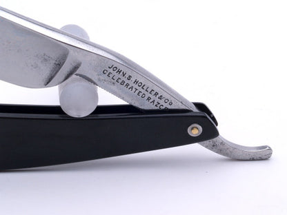 13/16" John S. Holler and Co. Square Point Straight Razor  | Germany
