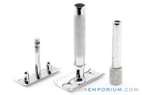 1912 Gillette Single Ring DE Safety Razor | Rhodium Revamp