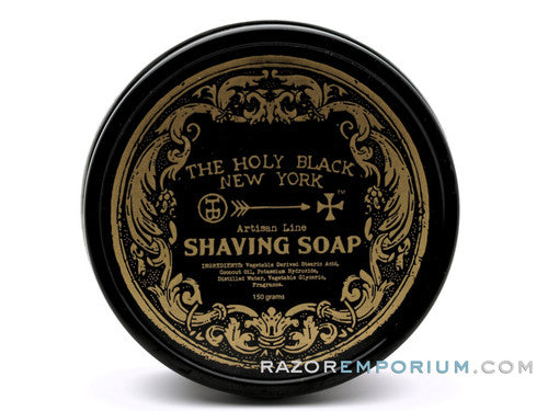 The Holy Black Artisan Line Shaving Soap - Gunpowder Spice