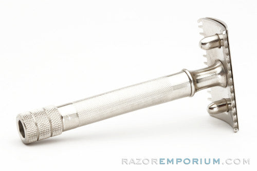 1908 Gillette Single Ring Old Type DE Safety Razor Factory Nickel
