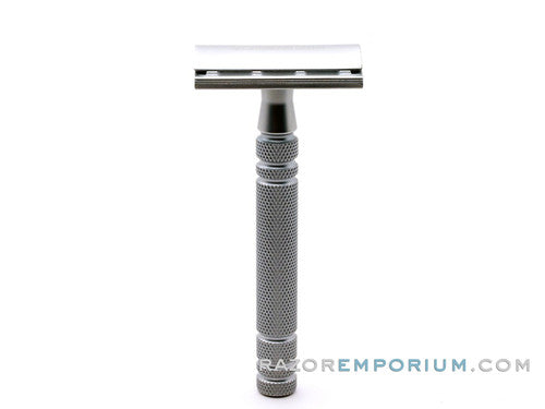 Feather All Stainless Steel Double Edge Safety Razor & Stand | Pre-Owned