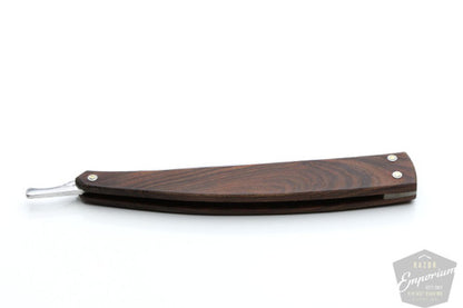 7/16" Klas Tornblom Faux Frameback Wood Scale Straight Razor