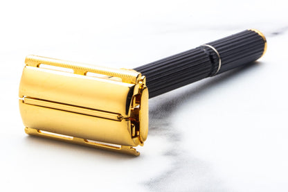 1975 V2 Gillette Adjustable Super 109 Double Edge Safety Razor | 24K Gold Revamp