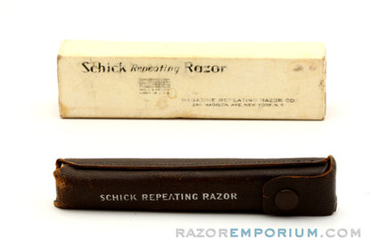 1927-32 Schick Type B Single Edge Repeating Injector Safety Razor Set w/ Box