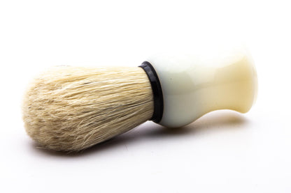 Omega | Model 10066 White Handle Boar Shaving Brush