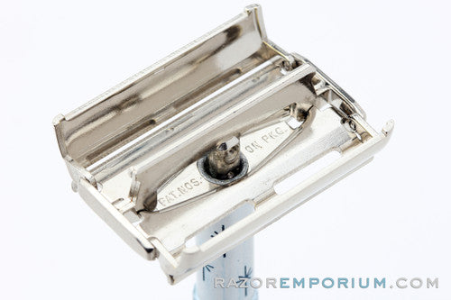 1962 Gillette Blue Star Lady Gillette DE Safety Razor H4 - Excellent