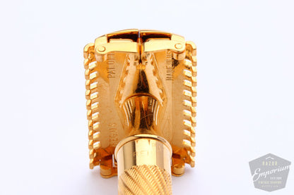 Gillette 1930s Aristocrat Bulldog Open Comb | 24K Gold Revamp