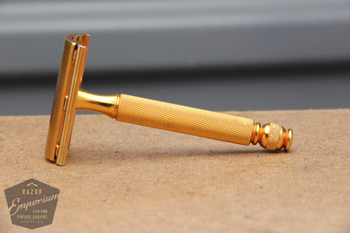 Gillette 1950's Ball End Tech Razor w/ Electro Etched Logo Cap
